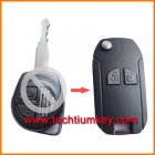 Suzuki 2 button modified folding flip remote key shell