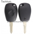 Renault 2 button remote key shell with VAC102 blade, without logo