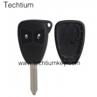 No battery clamp for 2 button Chrysler remote key shell