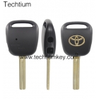 Toyota 2 button remote key shell with LOGO and TOY48 (short blade)