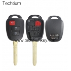 Toyota 2+1 button key shell