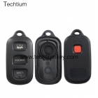 Toyota 3+1 button remote key shell with round button