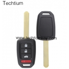 Honda 3+1 button remote key shell