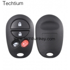 Toyota 3+1 button remote key shell