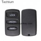 Mitsubishi 3 button remote key shell