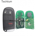 (FCC:M3N40821302) Jeep 2014-2018 433Mhz with 46 chip keyless Chrysler 3 button smart key card