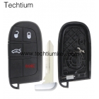 Fiat 4 button smart key shell