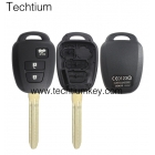 Toyota 3 button key shell