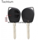 Suzuki 2 button key shell with NO logo with CE words
