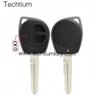 Suzuki 2 button key shell with NO logo with CE words