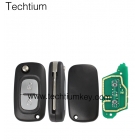 433MMhz (7961&46 chip) FSK 407 blade No Logo Renault 2 button flip remote key