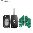 433Mhz (7961&46 chip) FSK 206 blade with Logo Renault 2 button flip remote key