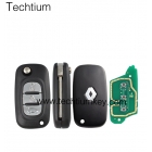 443Mhz (7961&46 chip) FSK 307 blade with Logo Renault 3 button flip remote key