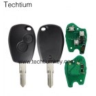 (before 2000 year car) PCF7947 Chip 434Mhz Renault Clio&Kango 2 button remote key No logo