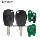 (before 2000 year car) PCF7947 Chip 434Mhz Renault Clio&Kango 2 button remote key No logo