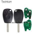 (After 2000 year car) PCF7946 Chip 434Mhz Renault Clio&Kango 3 button remote key No logo