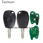 (After 2000 year car) PCF7946 Chip 434Mhz Renault Clio&Kango 3 button remote key No logo