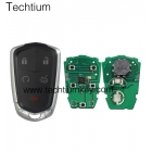 (FCC:HYQ2EB) 433Mhz for Cadillac XTS/CTS/CT6/ATS Cadillac 5 button keyless key