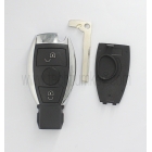 Mercedes 2 button smart key shell NO logo(1 battery)