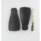 Mercedes Benz 3 button smart key shell with key blade