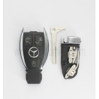 Benz smart key shell with battery clamp and blade