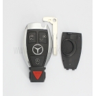 with logo Mercedes Benz 3+1 button smart key shell with 1 battery holder