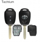 312Mhz FCC:GQ4-52T (No chip inside) Toyota 2 button remote key with LOGO