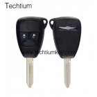 2 button Chrysler remote key shell with battery clamp Chrylser LOGO