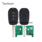 Renault 3 button remote key #4 blade 433Mhz with 4A chip