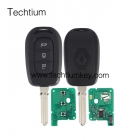 Renault 3 button remote key #3 blade 433Mhz with 4A chip