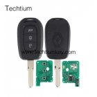 Renault 3 button remote key #2 blade 433Mhz with 4A chip