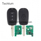 Renault 3 button remote key #1 blade 433Mhz with 4A chip