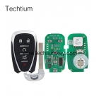 Cadillac 5 button smart key with ID46 Chip 433Mhz(FCC ID:HYQ4EA)
