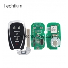 Cadillac 5 button smart key with ID46 Chip 315Mhz(FCC ID:HYQ4AA IC:1551A-4AA P/N:13584498 F)
