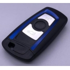 BMW 3 button blue key shell with blade