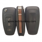 3 button New Ford modified folding flip remote key shell without logo