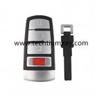 4 button for VW key card shell with blade