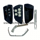 for VW Original 5 button key shell with Soft rubber key part