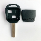 2 button key shell for Toyota without screw,without logo