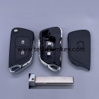 New upgrade Flip key shell for Peugeot without battery place, with 407/HU83 groove blade