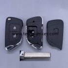 New upgrade Flip key shell for Peugeot with battery place, with 407/HU83 blade