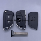 New upgrade Flip key shell for Peugeot with battery place, with 307/VA2 blade