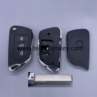 New upgrade Flip key shell for Peugeot with battery place, with 407/HU83 blade with truck button