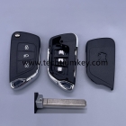 New upgrade Flip key shell for Peugeot without battery place, with 307/VA2 blade with Light button