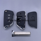 New upgrade Flip key shell for Peugeot with battery place, with 407/HU83 blade with Light button