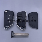 New upgrade Flip key shell for Peugeot with battery place, with 307/VA2 blade with Light button