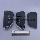 New upgrade Flip key shell for Citroen with battery place, with 407/HU83 blade with truck button,No logo