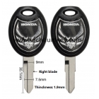 Motorcycle key shell for Honda black colour