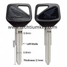 Motorcycle key shell for Honda black colour