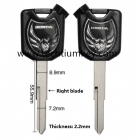 Motorcycle key shell for Honda black colour
